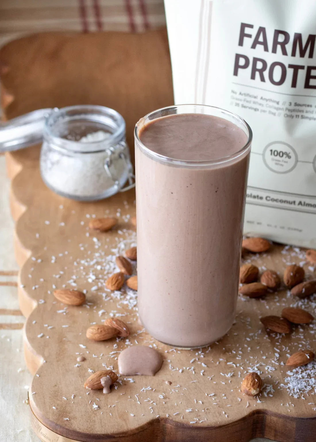 Salted Almond Joy Protein Shake