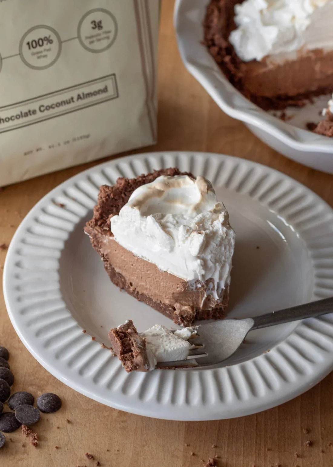 Chocolate Coconut Almond Silk Pie