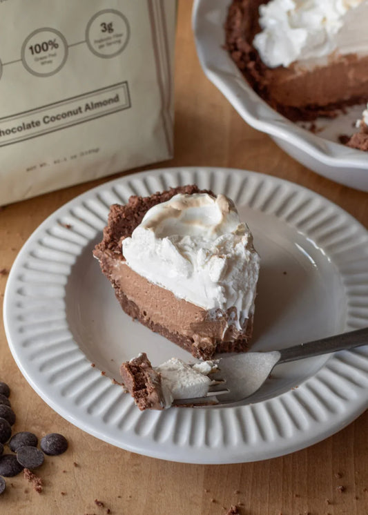 Chocolate Coconut Almond Silk Pie